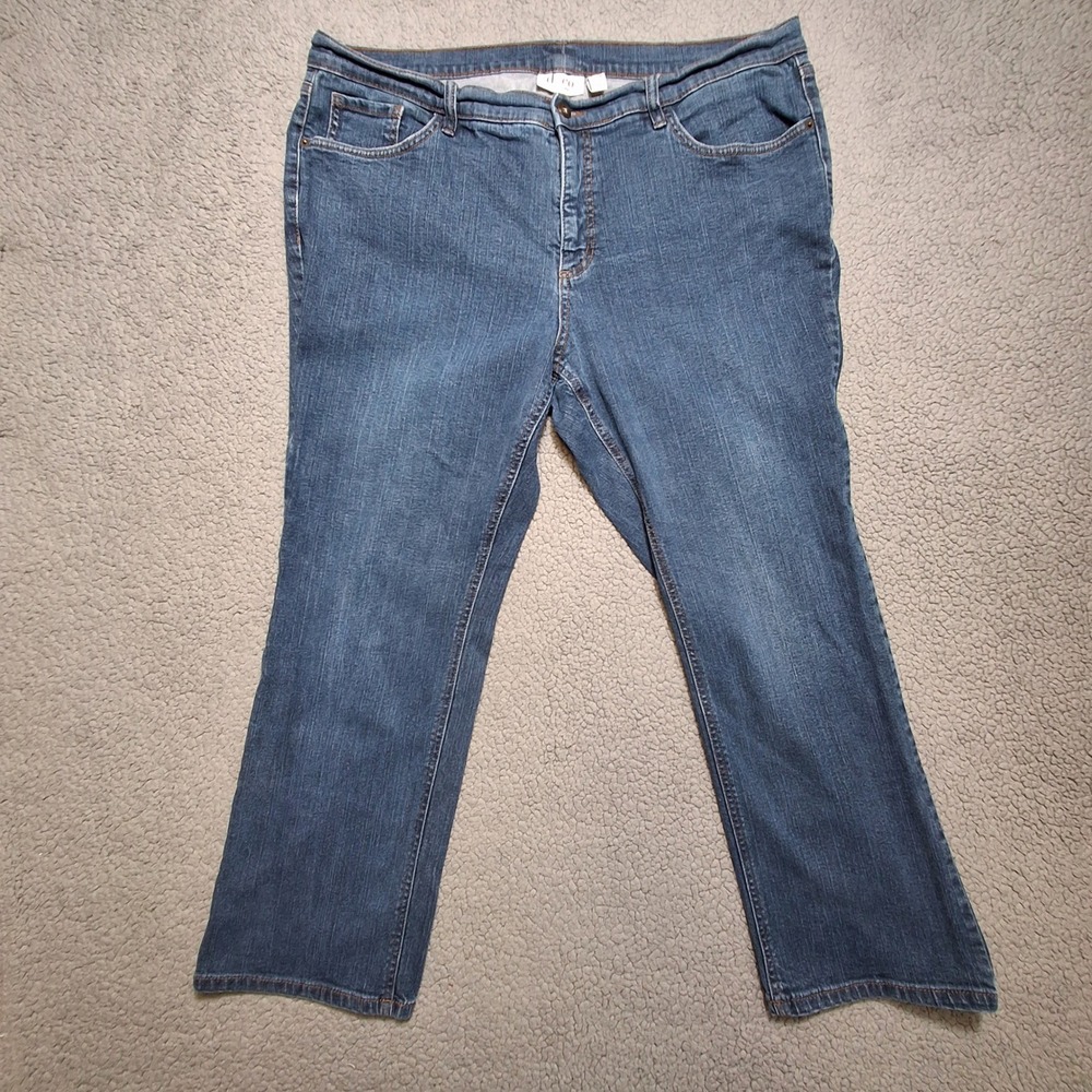 Denim & Co Jeans Women 20WP (actual 40x27)Blue Good Straight Leg Stretch